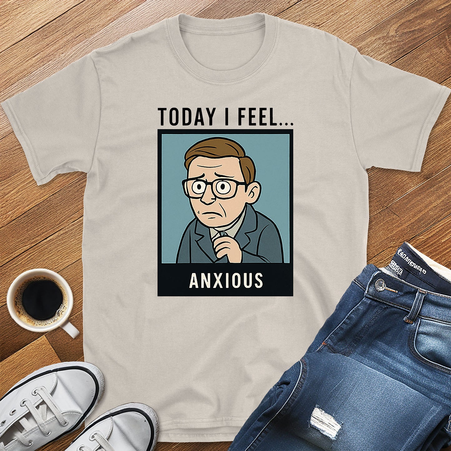 Today I Feel... Anxious – Kierkegaard T-Shirt